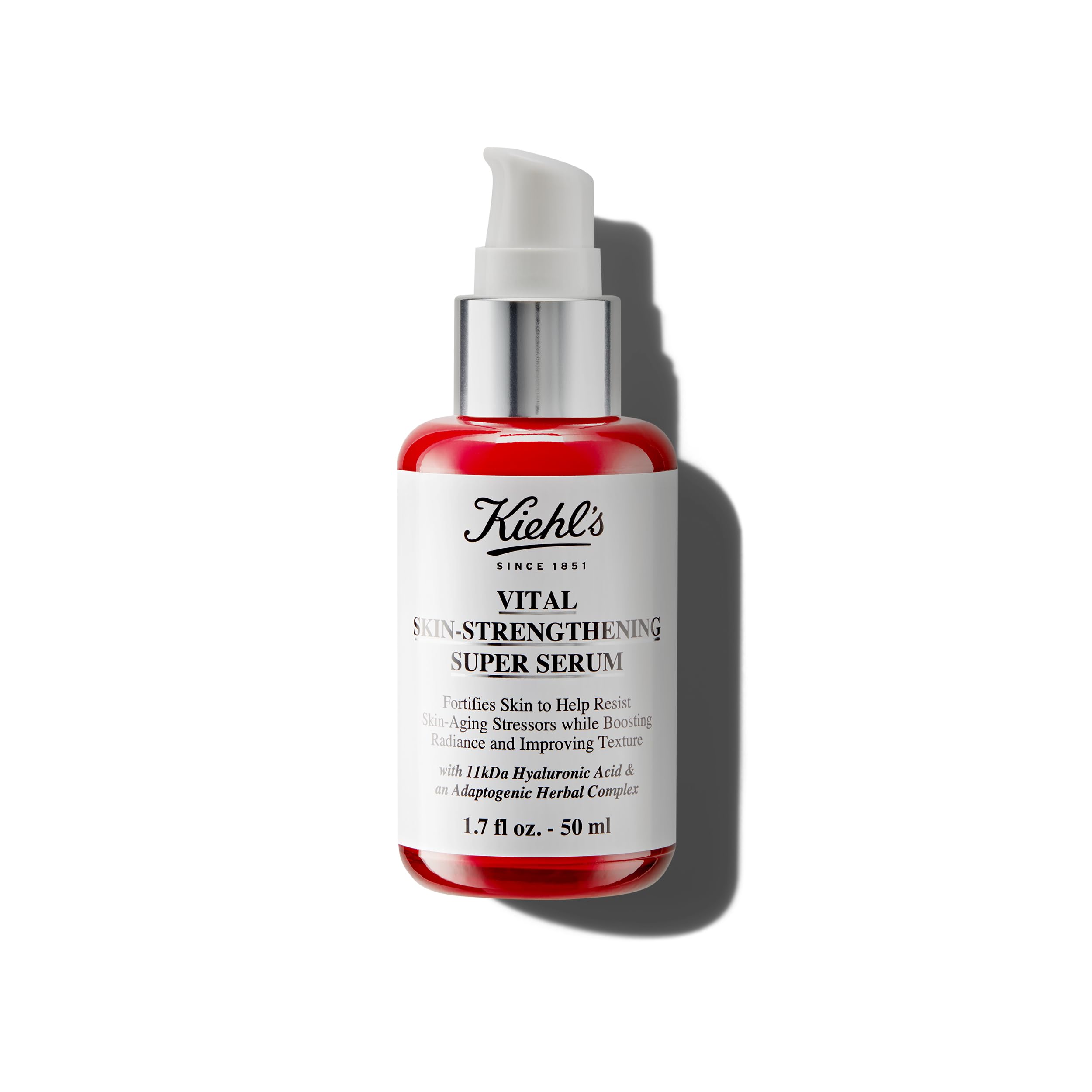 KIEHL'S Vital Skin-Strengthening Super Serum, Siero Viso Rinforzante, Per Tutti i Tipi di Pelle, Effetto Idratante e Rimpolpante, Con Acido Ialuronico, 50 ml