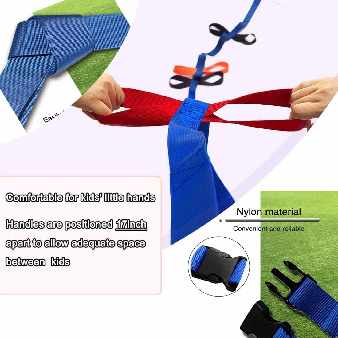 2 Corde Da Passeggio Per Bambini PUDSIRN - Con Manici Colorati, Per Scuola E Gite - Foto 14