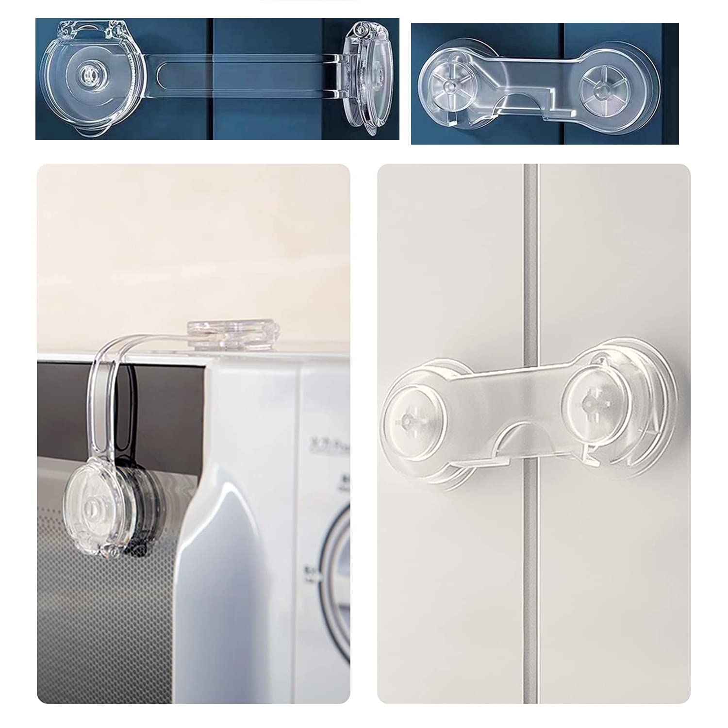 Sistema Antiribaltamento Mobili - 10 Cinghie Di Sicurezza Per Bambini E Animali, Senza Forare Pareti - Foto 9