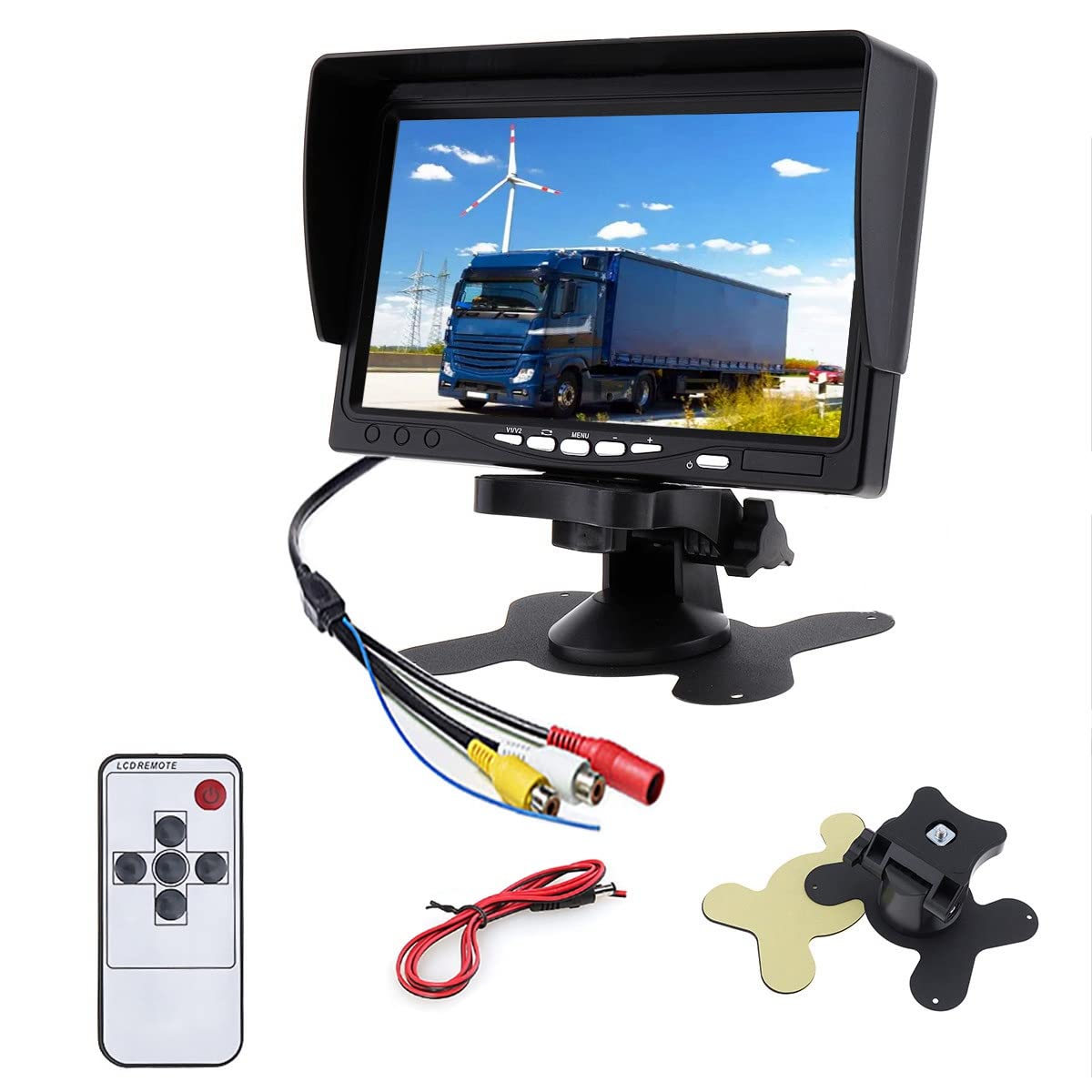 Monitor LCD HD da 12 V-24 V 7 TFT per auto CCTV