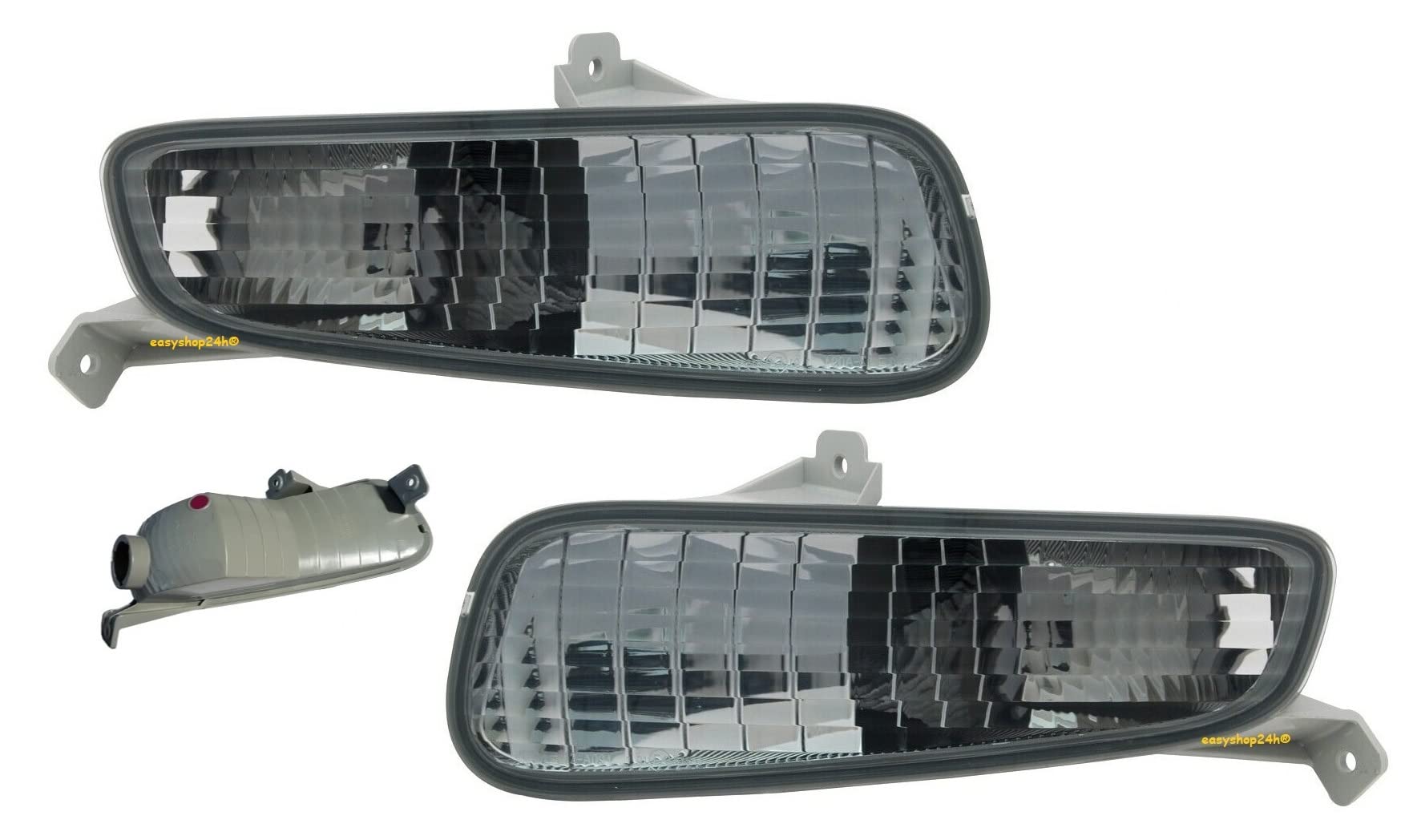 EASYSHOP24H Set 2 Fanale Fanalino Freccia Anteriore Sinistro e Destro Per Punto Evo dal 2009 Luce Indicatore Di Direzione Bianco Lampeggiatore Lato Guidatore Passeggero