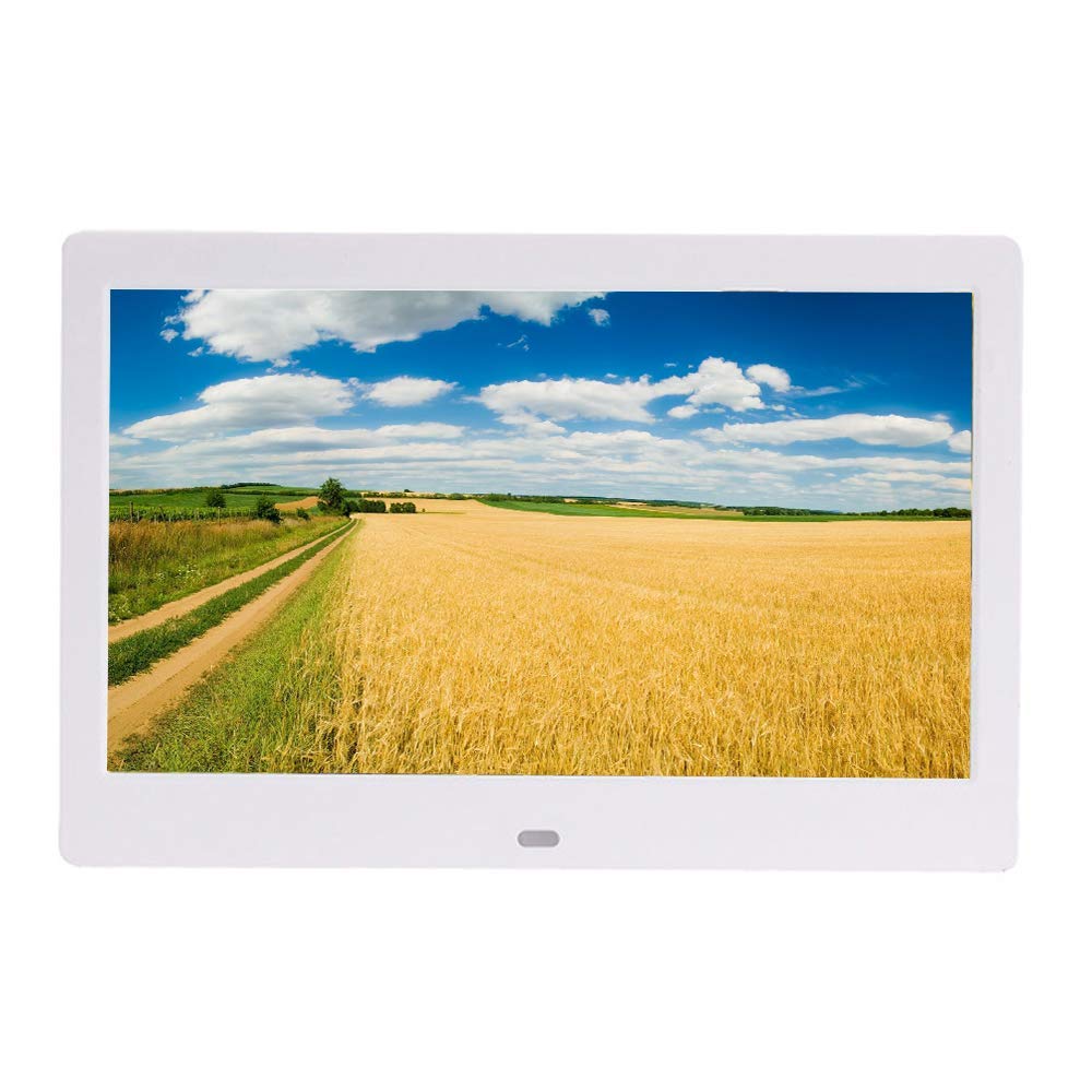 Cadre photo numérique 10 pouces écran IPS HD blanc lecteur vidéo