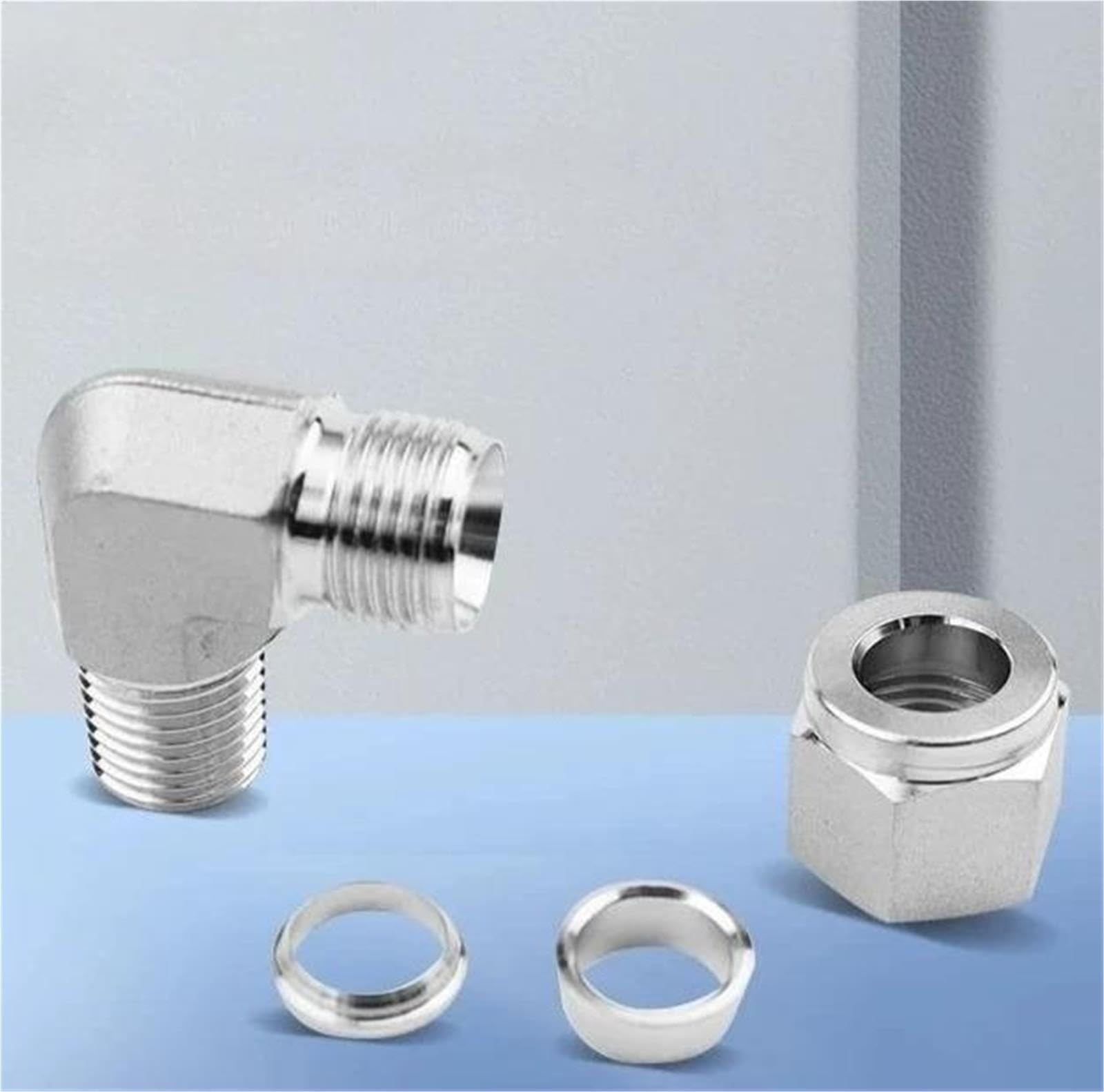 Adaptateur de joint plomberie à Compression coude 90 degrés avec écrou UNF