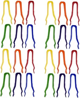 BESTonZON 4 Juegos Pinzas De Plástico De Colores Pinzas Para Monedas Pinzas Para Manualidades Colocar Pinzas Pinzas De Aprendizaje Pinzas Para Hacer Joyas Pinzas De Precisión 6 piezas * 4