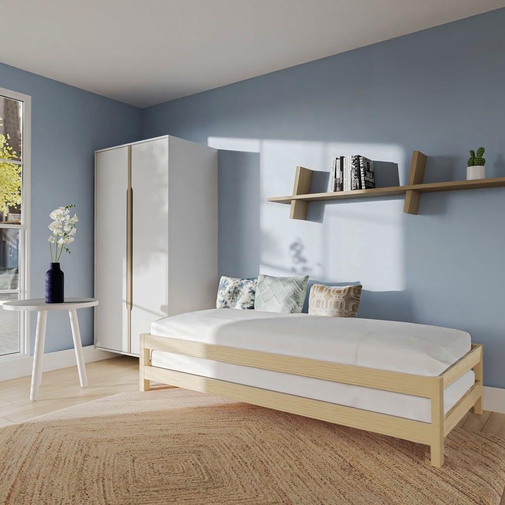 Milo 19 kinderbed / stapelbed incl. 2 lattenbodems en 2 laden, in
