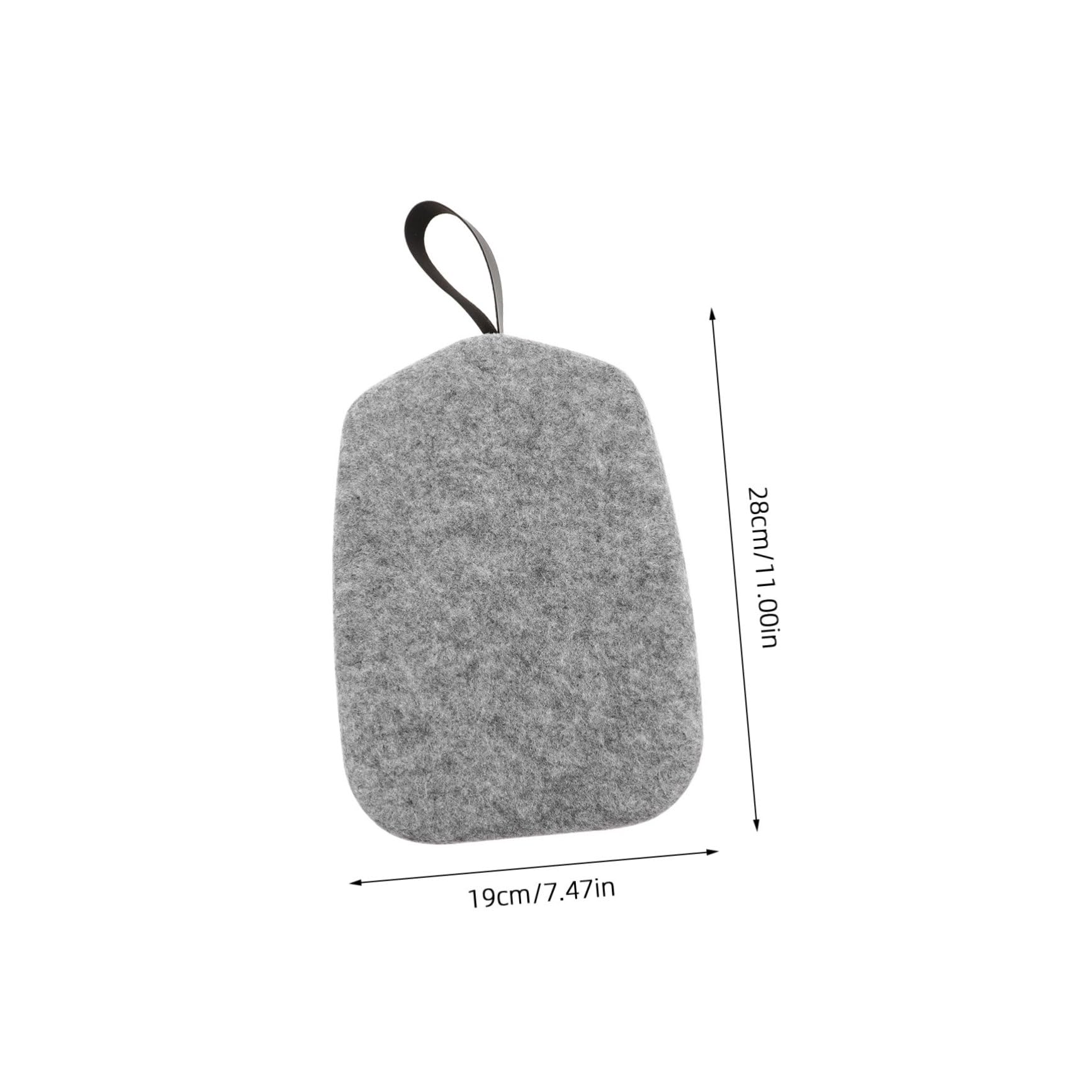 Estuche para Gafas de Virtual VR con Asa para Viajes, Caja Protectora de Fieltro Resistente a Golpes, Tamaño Compacto, Color Gris Jaspeado, Compatible con Oculus