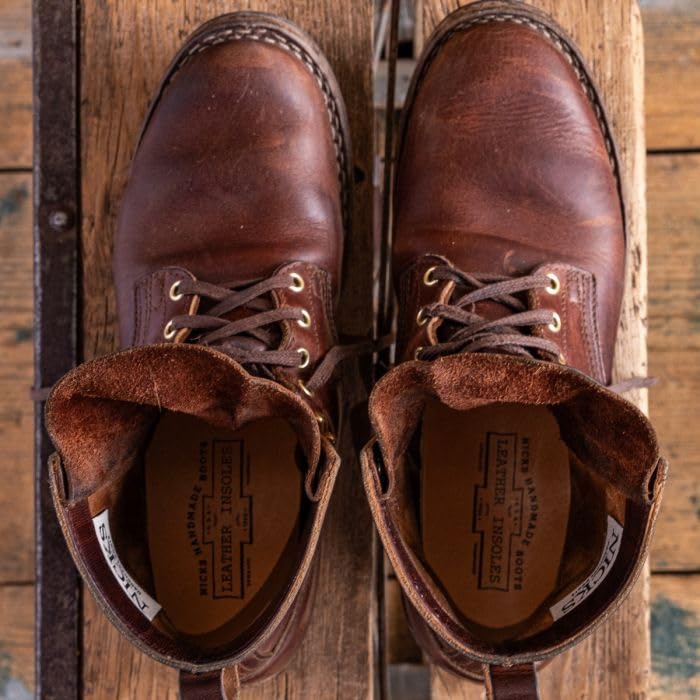 Plantillas de cuero vegetal Nicks Boots para hombre miniatura 4