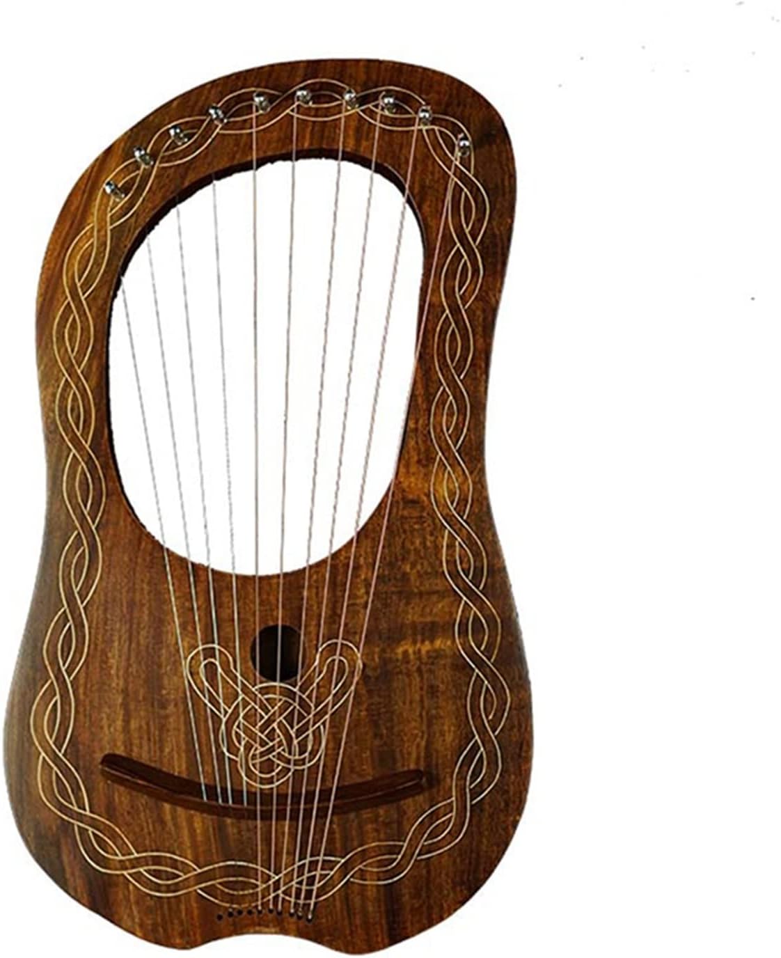 TSTS Lyre Harp 10 String Lyre Harp Musical Instrument