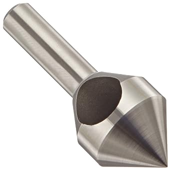 KEO 53516 Cobalt Steel Single-End Countersink, Uncoated (Bright) Finish, 82 Degree Point Angle, Round Shank, 1/2
