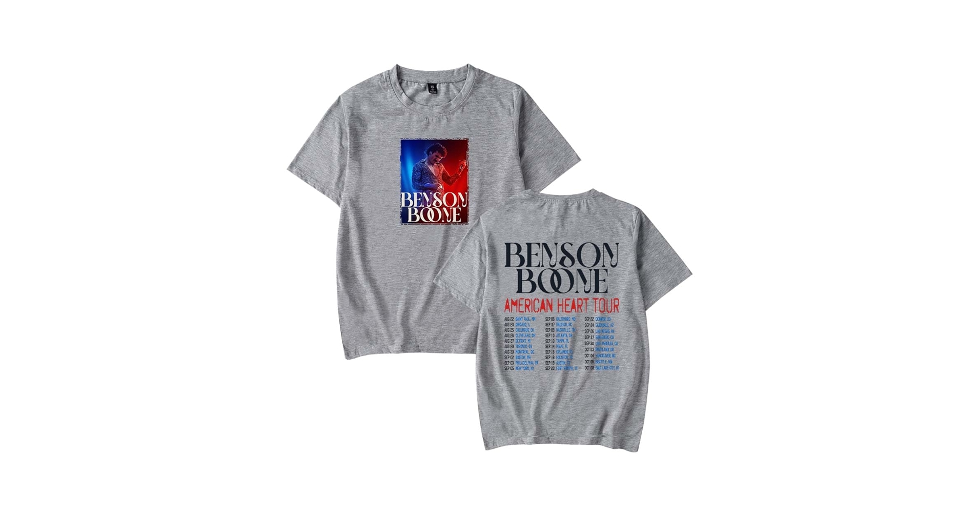 Benson Boone American Heart Tour 2025 T-Shirt Women Men