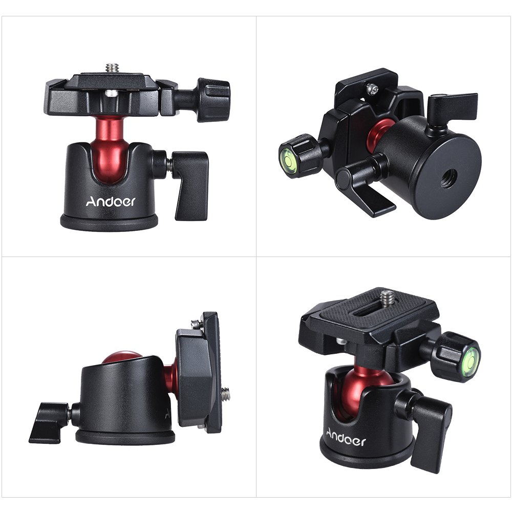 Andoer Mini Palmare Treppiede Da Viaggio Con Testa Della Sfera Per Canon Nikon Sony Dslr Mirrorless Videocamera Mini Treppiede Fotocamera Per Gopro Per Iphone Samsung Huawei Smartphone