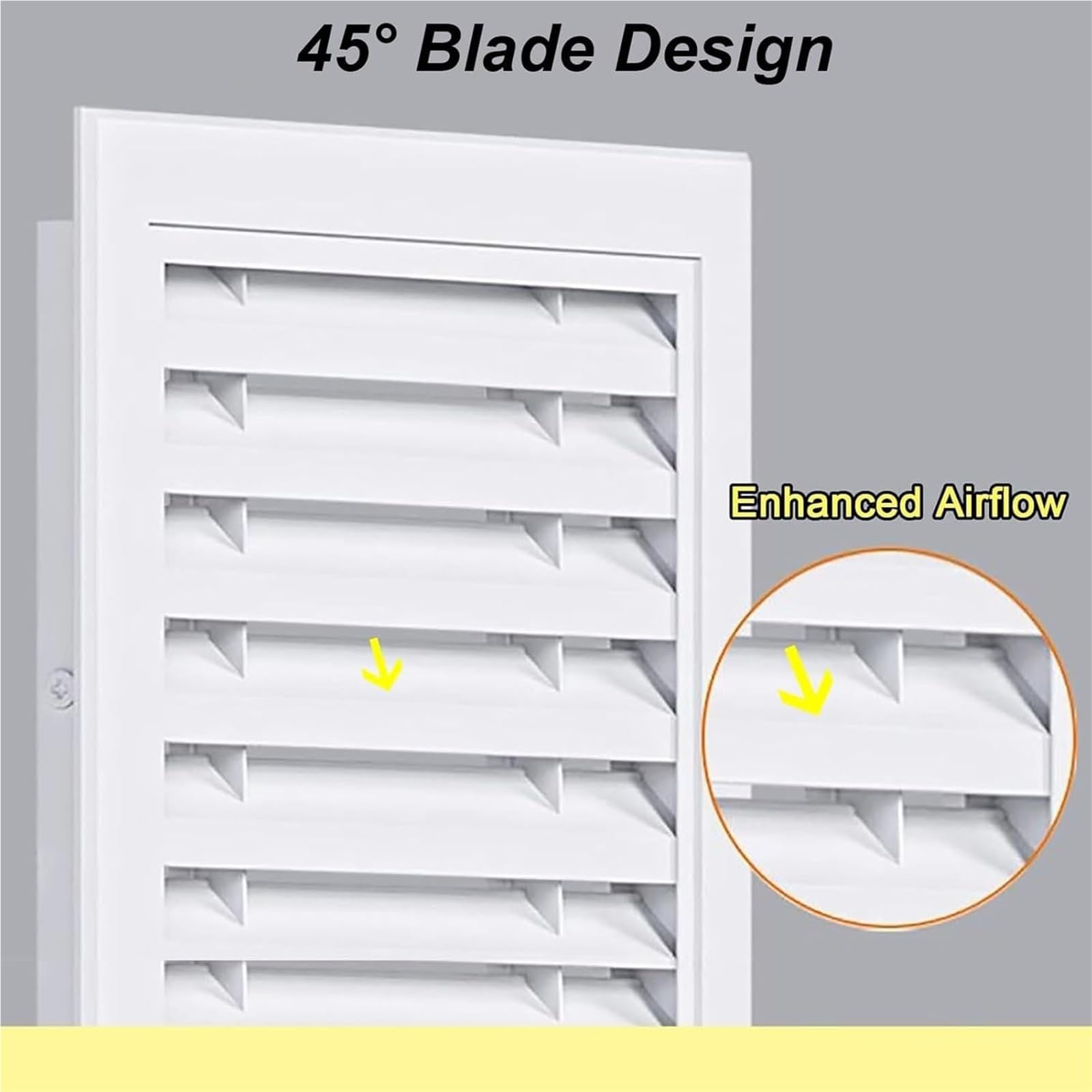 Cubierta de ventilación, Rejilla de Retorno de Aire de Aluminio de 8x30 Pulgadas, Cubierta de conducto Rectangular, Panel Frontal de Filtro extraíble, ventilación de Aire Acondicionado metál
