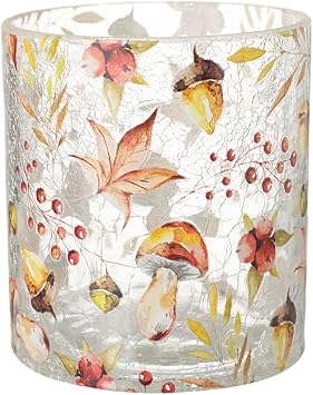 Heaven Sends Mushroom Tealight Holder - Large 10cm x 9cm x 9cm - Autumn Decoration Mushroom Themed D cor Candle Holder T-Light Holder Autumnal Decoration Perfect for Home Kitchen Living Room Tabletop