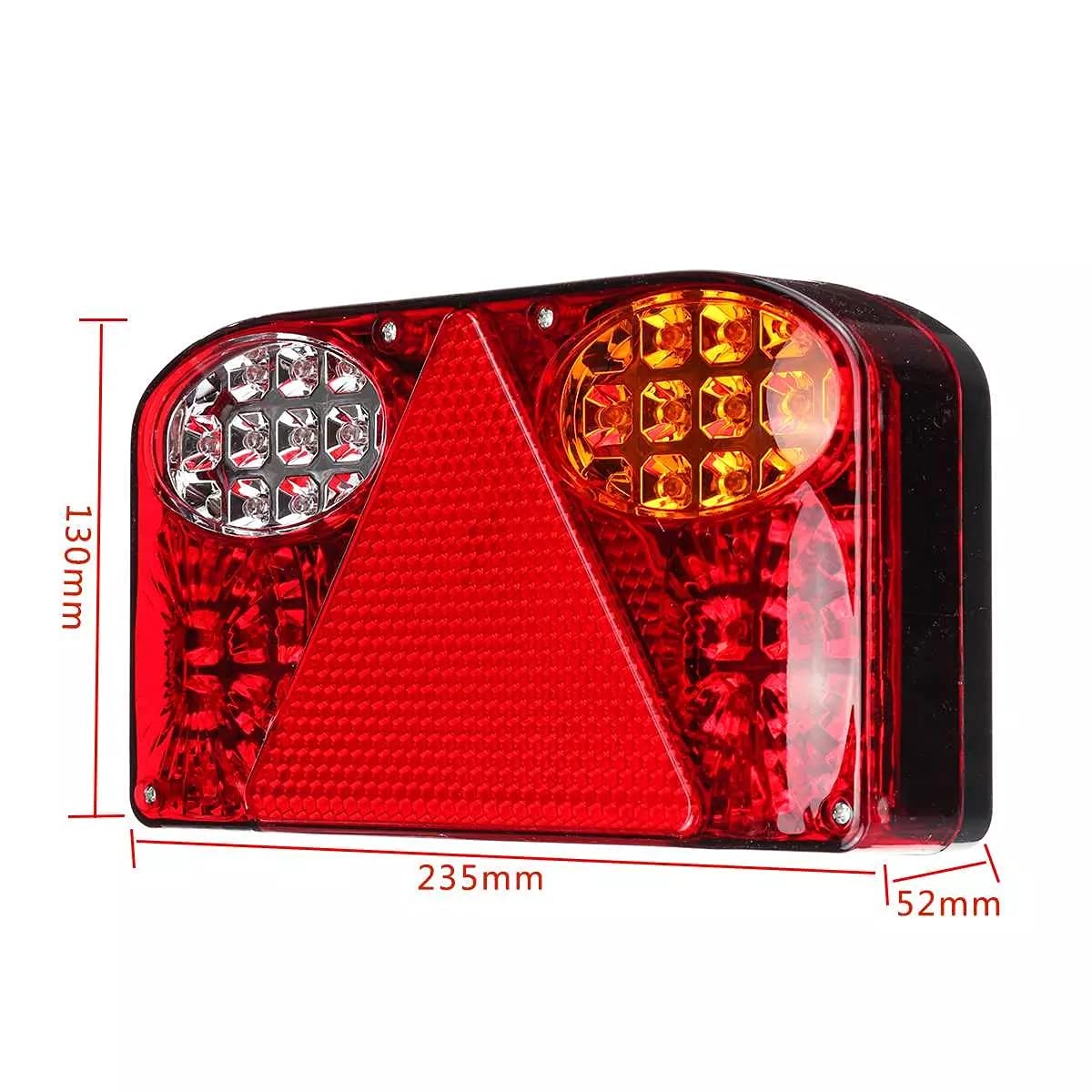 1 paio di fanali posteriori per auto a LED, per camion, fanali posteriori, 12 V-24 V, per piccoli veicoli