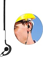 Vista 6 de HYS G forma suave oído gancho auricular auricular 0.138 in enchufe gancho oído sólo escucha radioaficionado/auricular