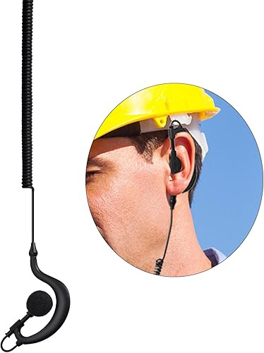 Miniatura 5 de HYS TC-617 G forma suave oído gancho auricular auricular - 0.138 in enchufe escucha sólo radioaficionado/auricular para transmisor-receptor Motorola