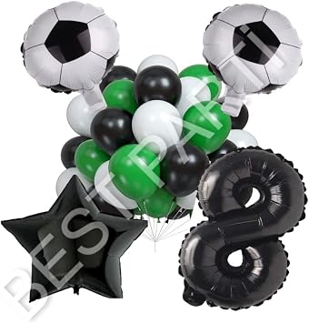 Futbol Topu Y d z Rakam Latex Balon Seti Ya  8