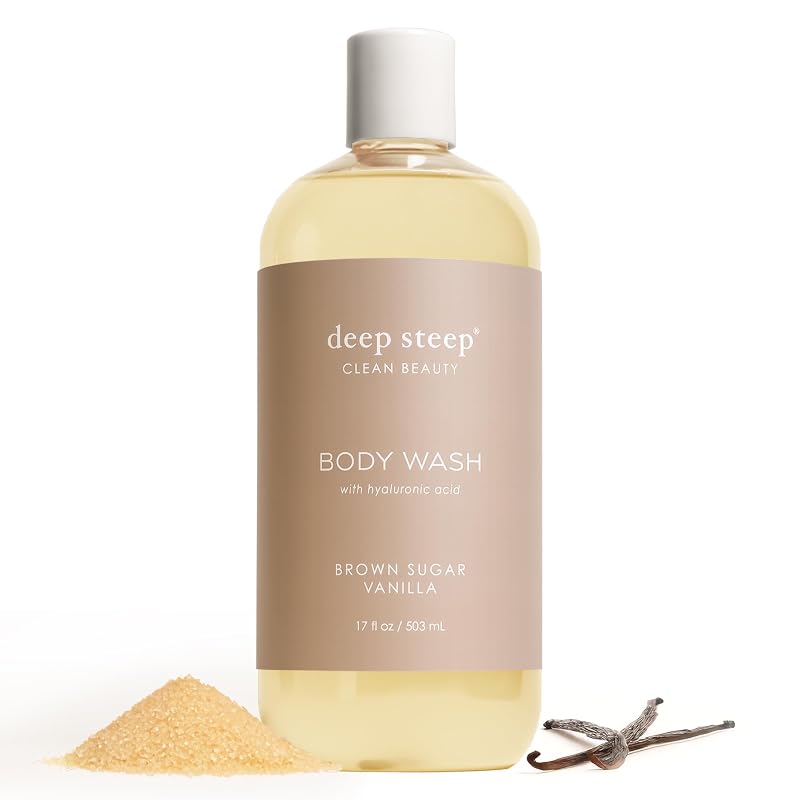 Deep Steep Sabonete líquido corporal Brown Sugar Vanilla, 500 mL