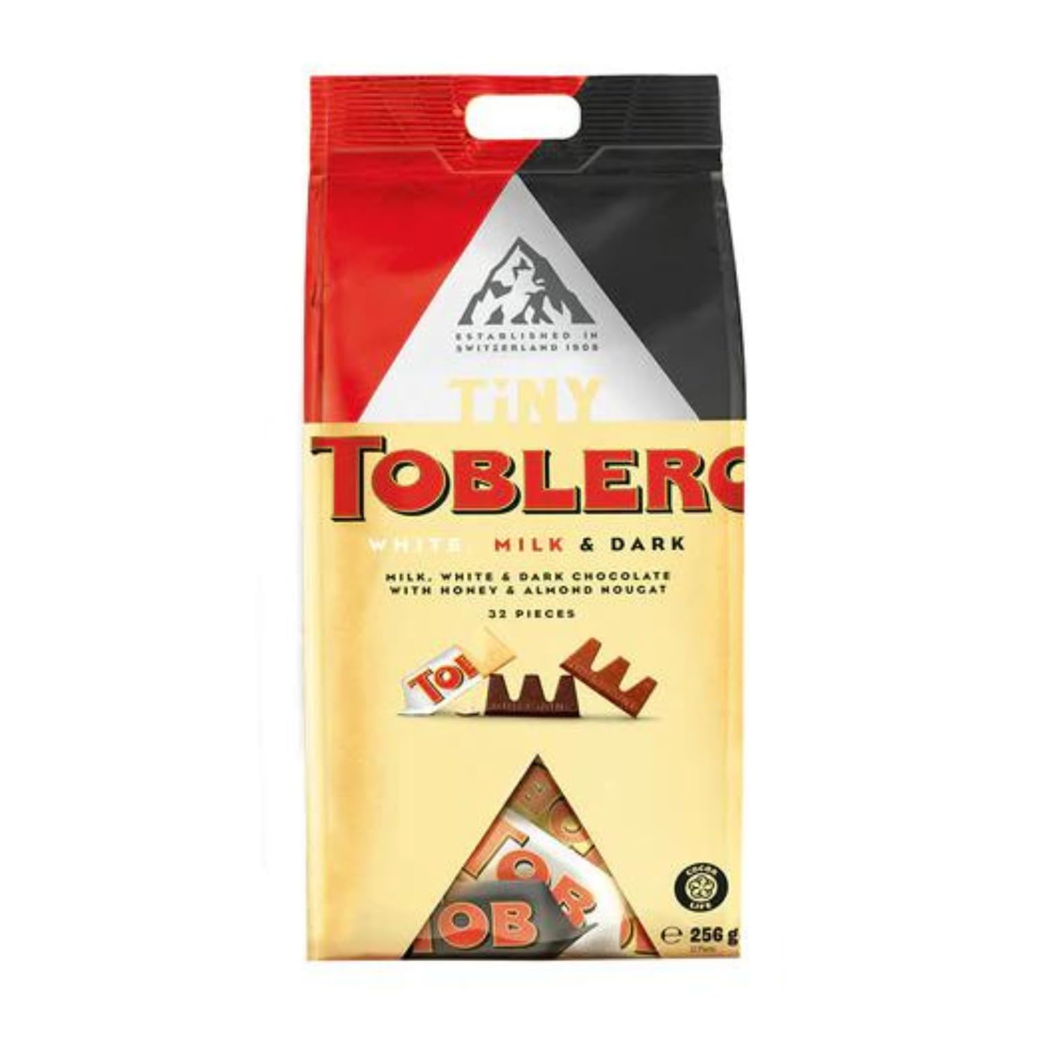 Toblerone Tiny White, Milk & Dark Chocolate With Honey & Almond Nougat "32 Pieces" Bag 256g (Imported Switzerland) (B0D9413YV1) Amazon Price History, Amazon Price Tracker