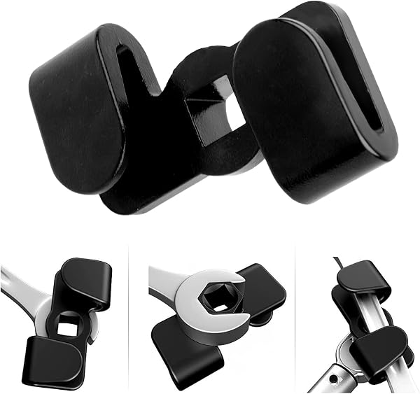 Wrench Extender Adapter, Universal Wrench Extender Compatible with 1/2 Inch 21mm Hex Driver, Carbon Steel, 8 x 6.4 x 3.4 mm, Home Improvement Tools - 5