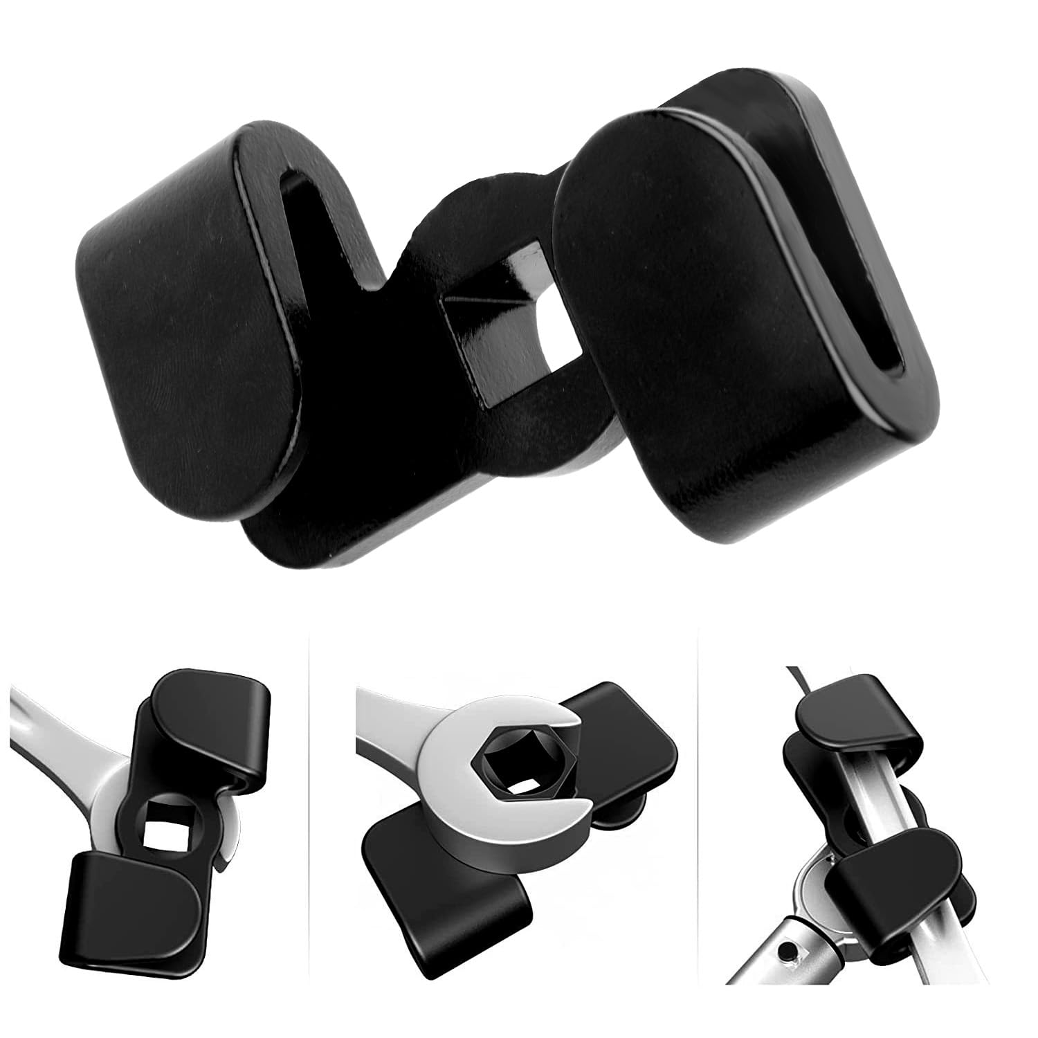 Wrench Extender Adapter, Universal Wrench Extender Compatible with 1/2 Inch 21mm Hex Driver, Carbon Steel, 8 x 6.4 x 3.4 mm, Home Improvement Tools — view 5