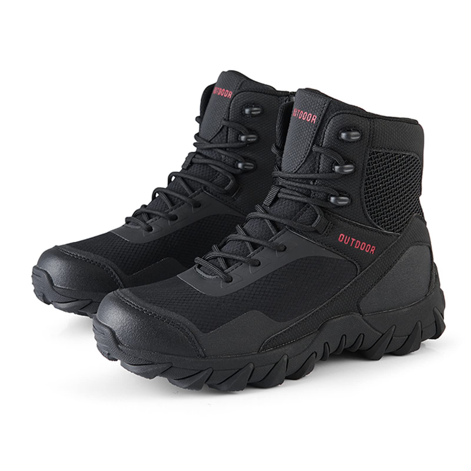 Botas de combate para hombre, de piel, antideslizantes, impermeables, botas