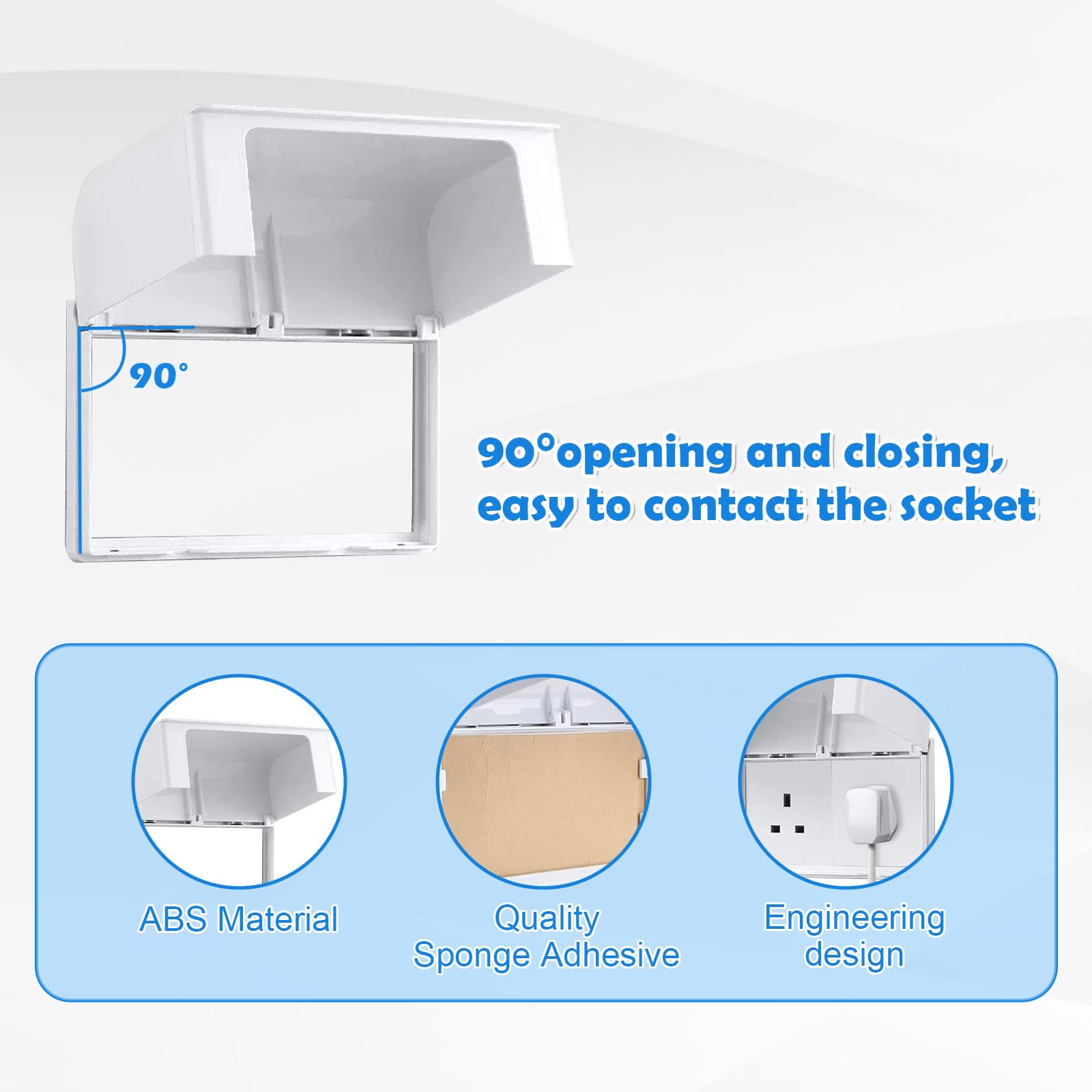 Set di 5 coperture per prese elettriche a prova di bambino, per la sicurezza dei bambini, protezione universale per prese elettriche per la sicurezza domestica, design a prova di neonati e animali
