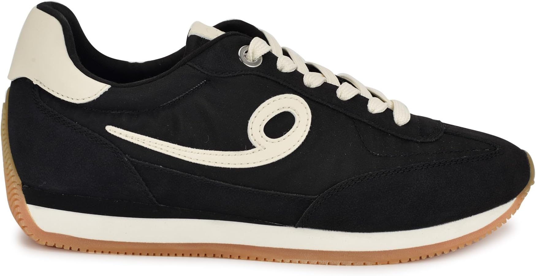 Amazon.com | Nine West Women's Fivo Sneaker, Black/Cream 001, 5