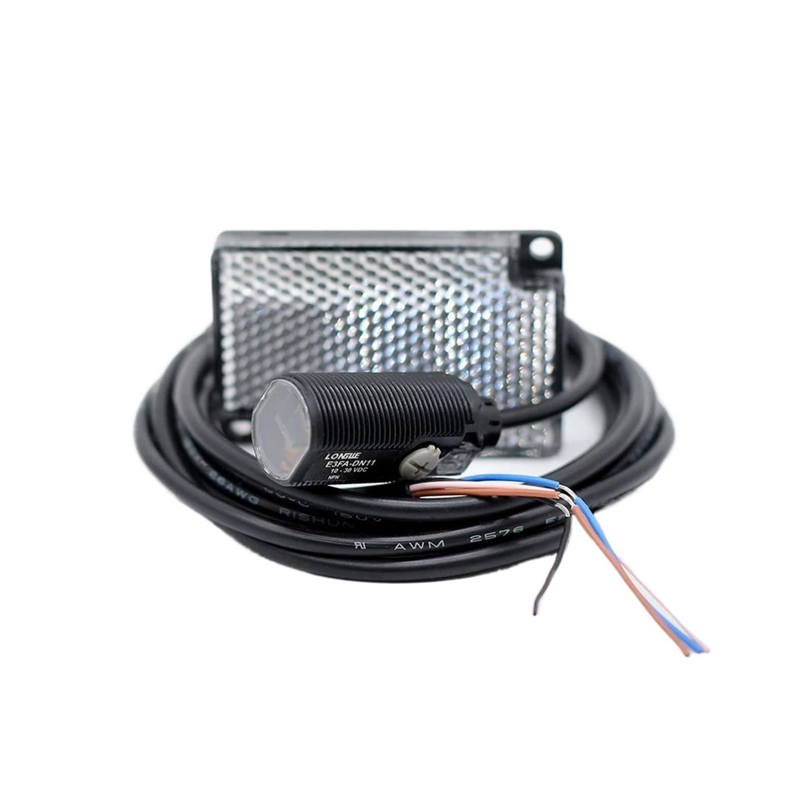 Capteur photoélectrique E3FA-DN11 PNP à détection 10-30cm et interrupteur 4 fils beige