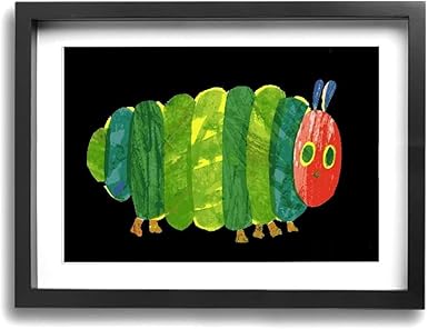Amazon Co Jp 絵画家 はらぺこあおむし 昆虫のイラスト 壁の絵 現代絵画 キャンバス絵画 絵 リビング お祝いやプレゼントに 額縁付き 絵画 軽くて取り付けやすい 木枠付40x30cm ホーム キッチン