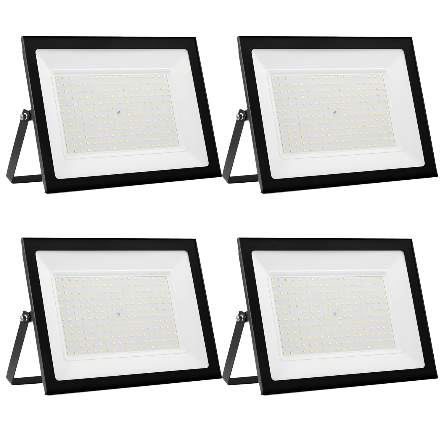 wowspeed 200W Led Floodlight Outdoor 4 Packs, IP66 Waterproof 20000lm Security Light, 220V Cold White 6500K Wall Light Work Lighting, Outside LED Lights for Garage, Garden, Backyard, Hallway