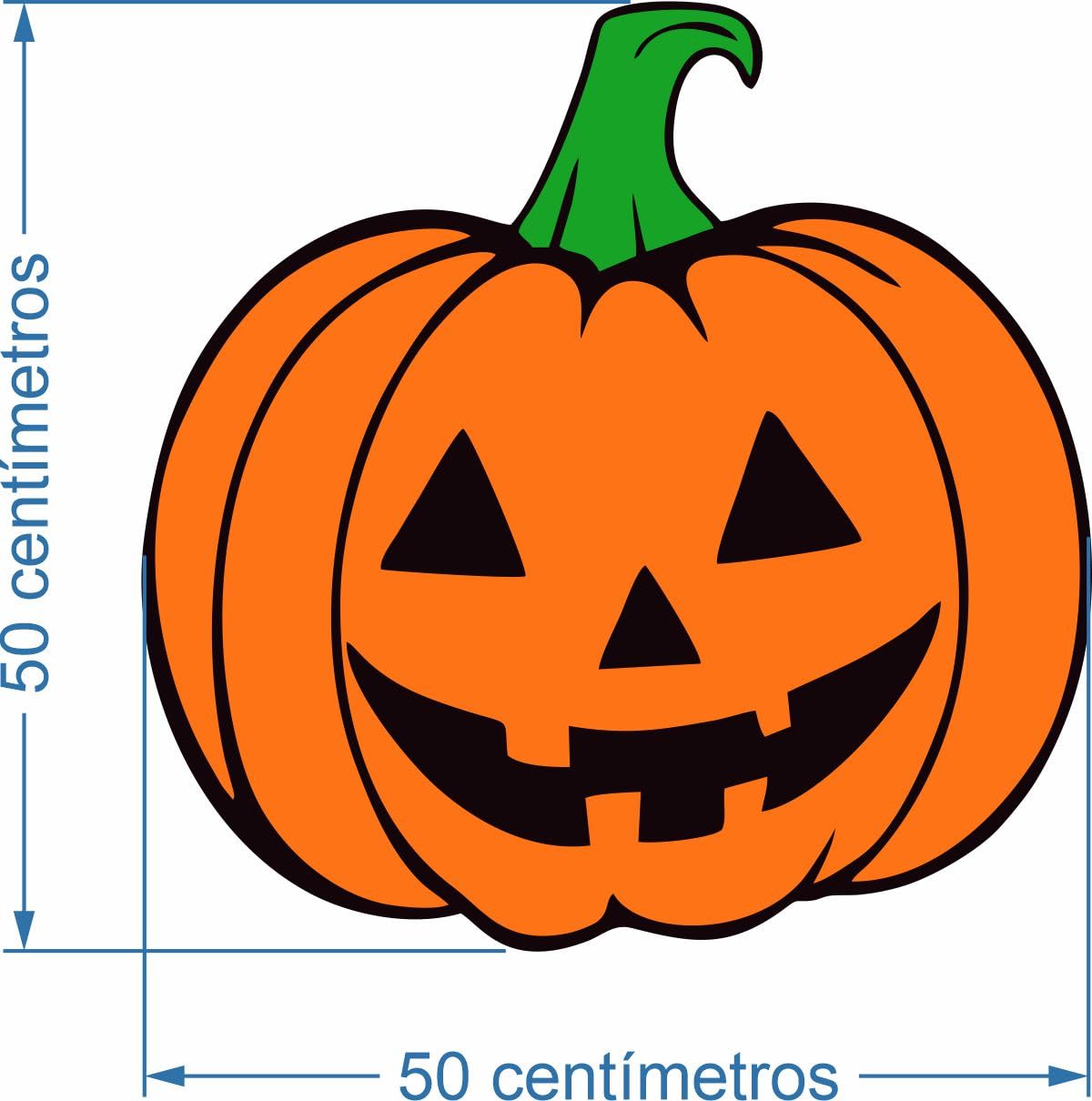 Piñata cumpleaños infantil hecha a mano calabaza halloween (Grande 50x50x10 centimetros)