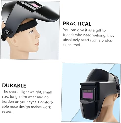Miniatura 5 de 1 Unidades de máscara de soldadura gafas de oscurecimiento automático campana de soldadura carro de soldadura auto oscurecimiento casco de soldadura