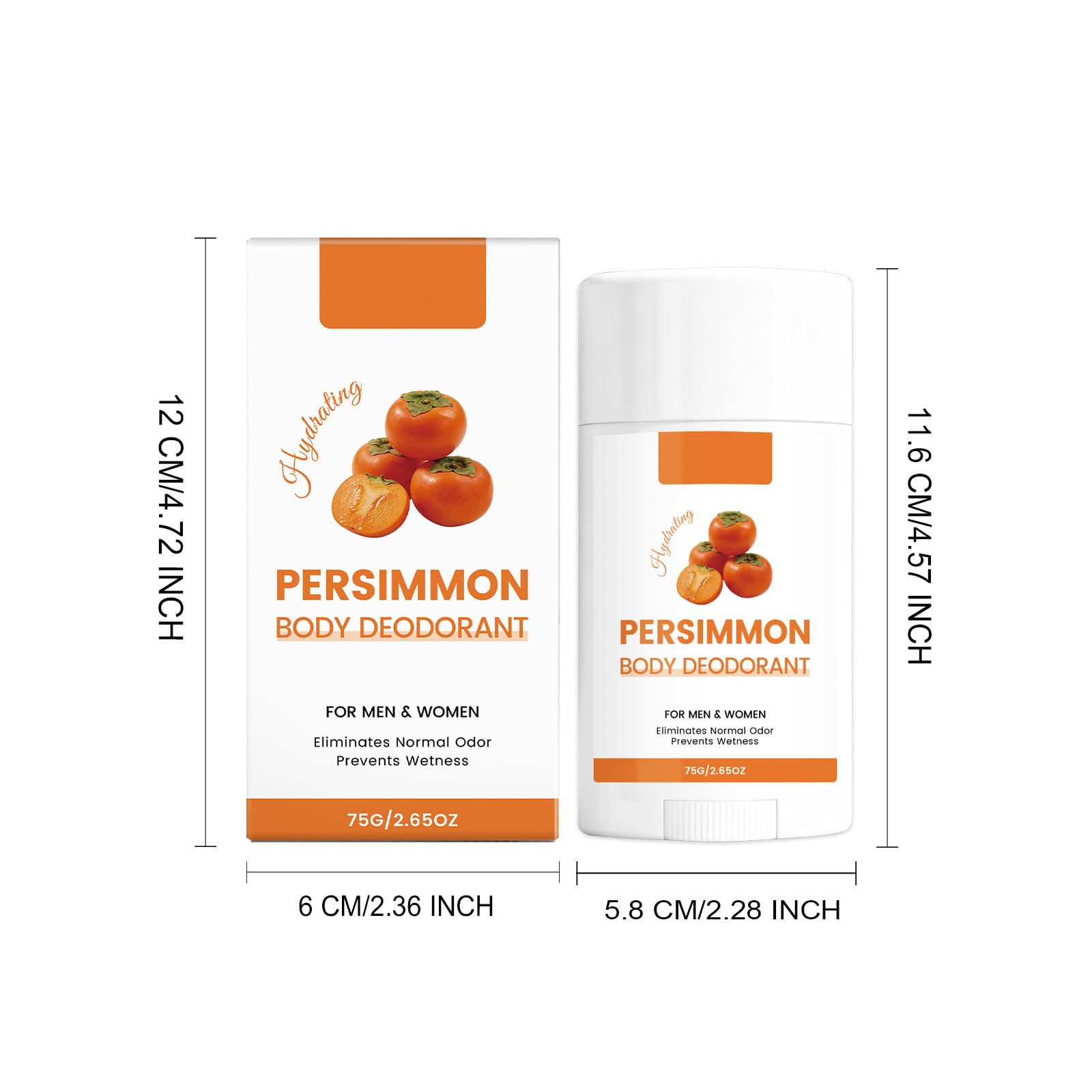 Dezodorant do ciała 75 g, unisex, nawilżający, mocny antyperspirant, całodzienna ochrona przed zapachem ciała i potem, delikatny, świeży zapach, do wszystkich rodzajów skóry (5)
