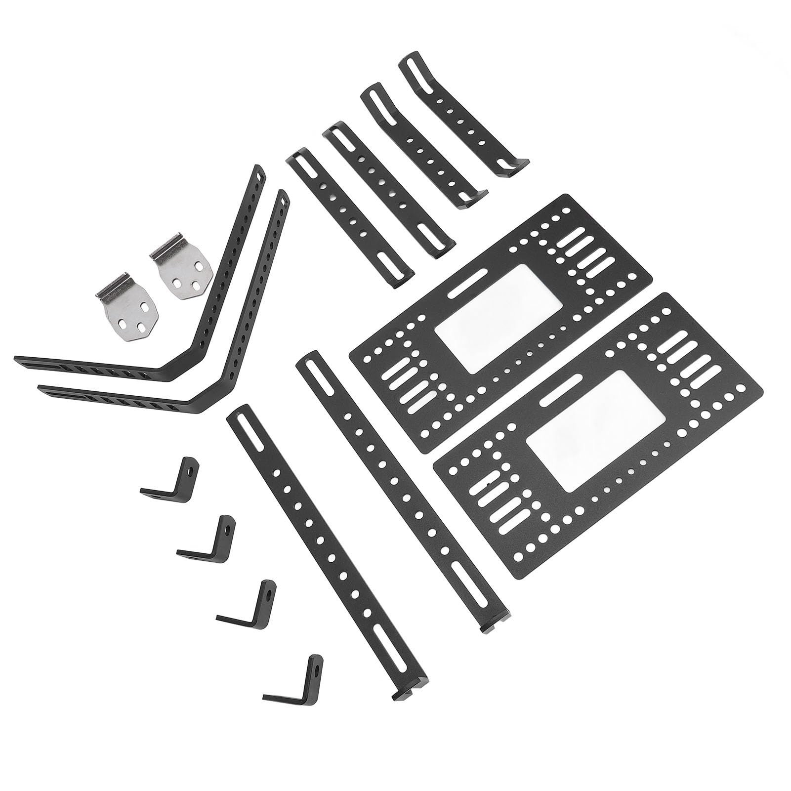 Support de Support de Valise Latérale de Moto, Support Universel Multifonctionnel à Dégagement Rapide en Alliage D'aluminium avec Support de Valises Rigides de 18 L pour la