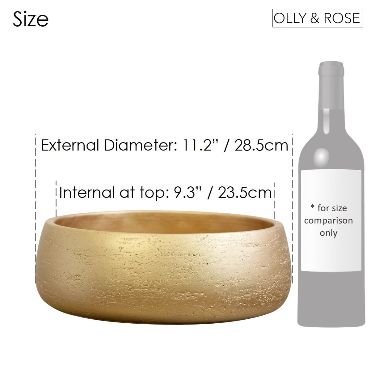Olly & Rose Set di 3 vasi per piante sospese, 20 cm, in plastica, antigelo, per interni ed esterni, commerciali