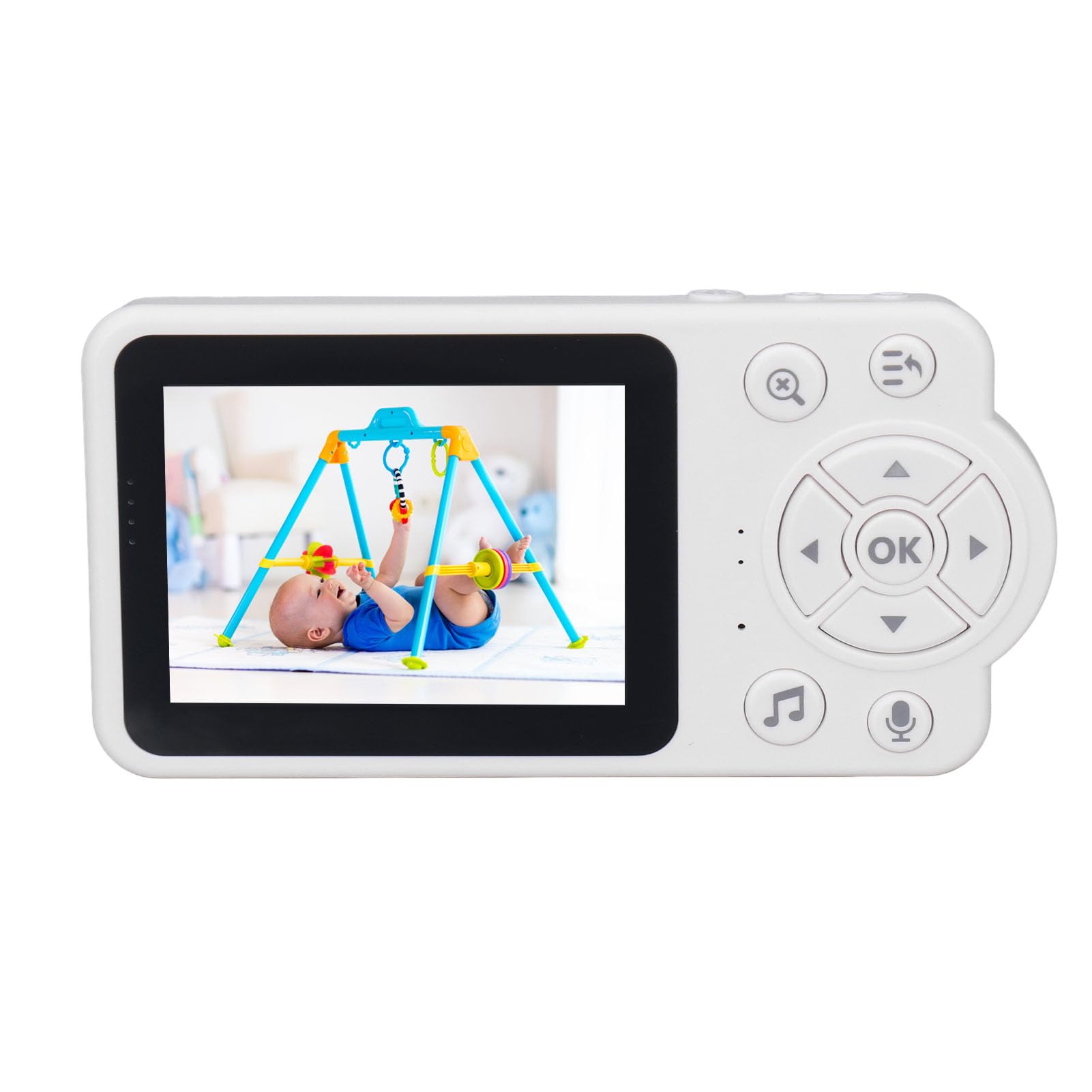 Bezprzewodowa Niania Elektroniczna, Bezprzewodowa Niania Wideo, Lampka Nocna, Wykrywanie Płaczu, 100–240 V, 2,8-calowy Ekran LCD dla Dzieci do Użytku Domowego (Wtyczka UE)