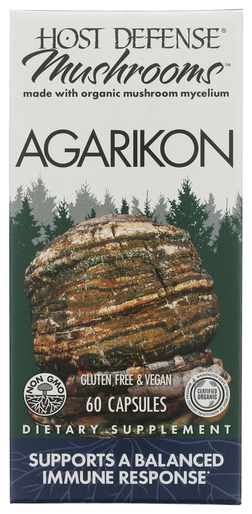 Host Defense Agarikon Capsules, Immune System Support, 60 Capsules 60 Count (Pack of 1)