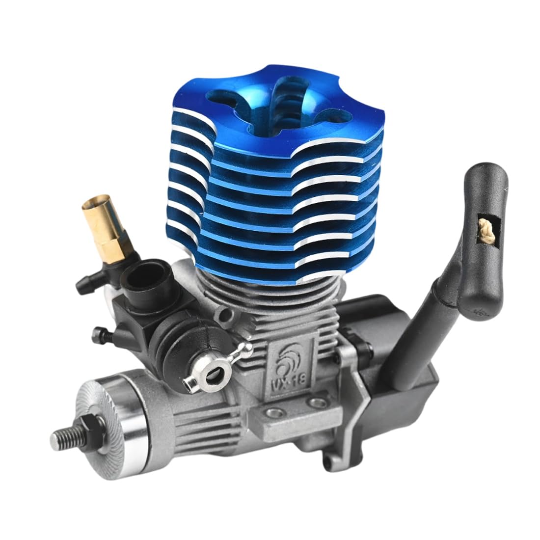Motor RC de 2,95 cm³, 2 tiempos, arranque por cable, para maquetas 1:10