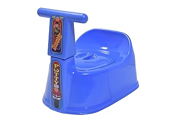 Nabhya Scooter Potty Seat Baby Potty Training Seat- Chair for Kids- Potty Toilet Chair With Closing Lid For (6-18 Month Kids) Small Size (Blue)