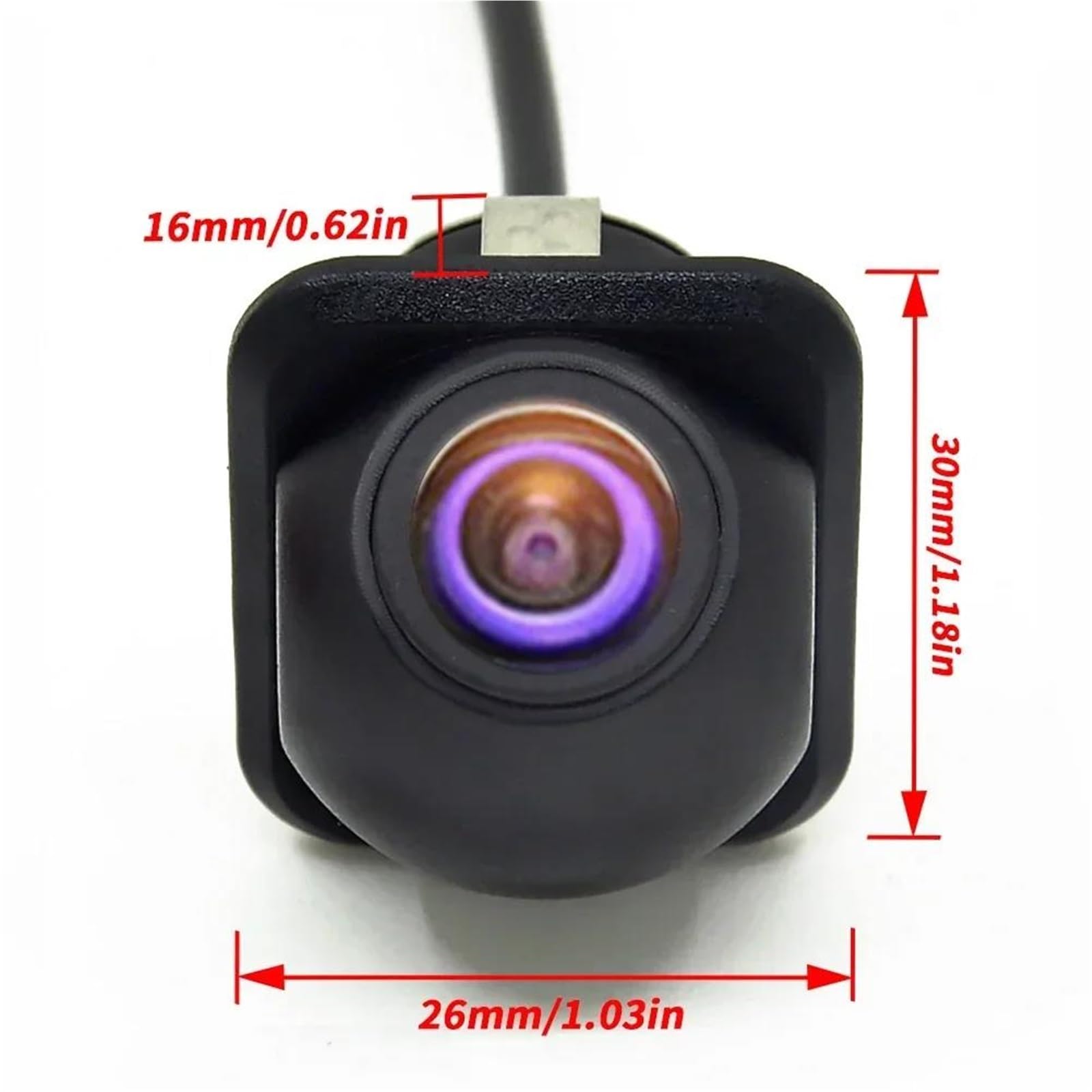 Cámara Visión Trasera Vehículo Pistas Trayectoria AHD1080P Lente 170 Grados Starlight Visión Nocturna Vehículo Cámara Trasera Marcha Atrás Coche Universal