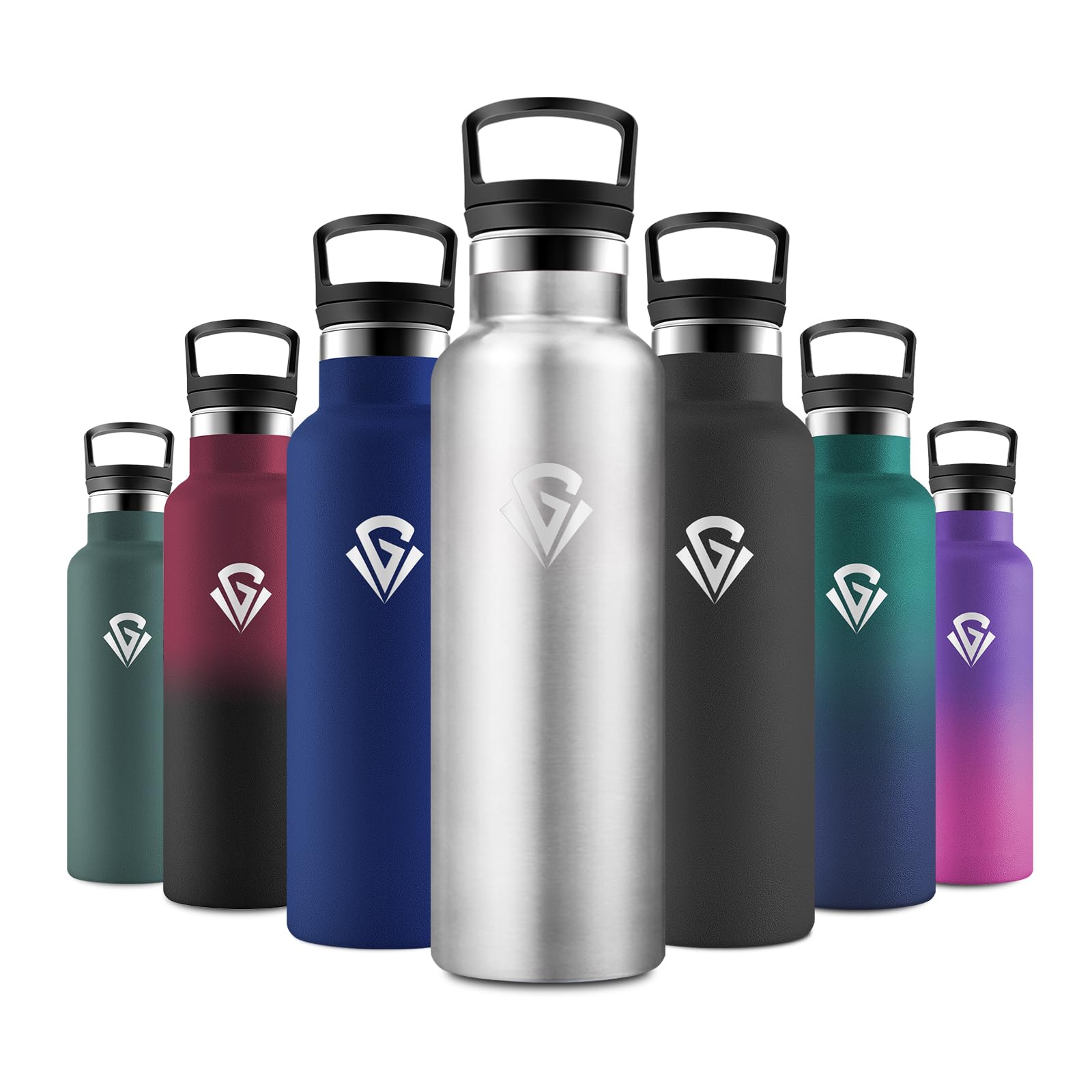 JAPORIA 500ml Water Bottle with Straw, BPA Free, Leak Proof, Drinks Bottles for Carbonated Drinks, School, Hiking