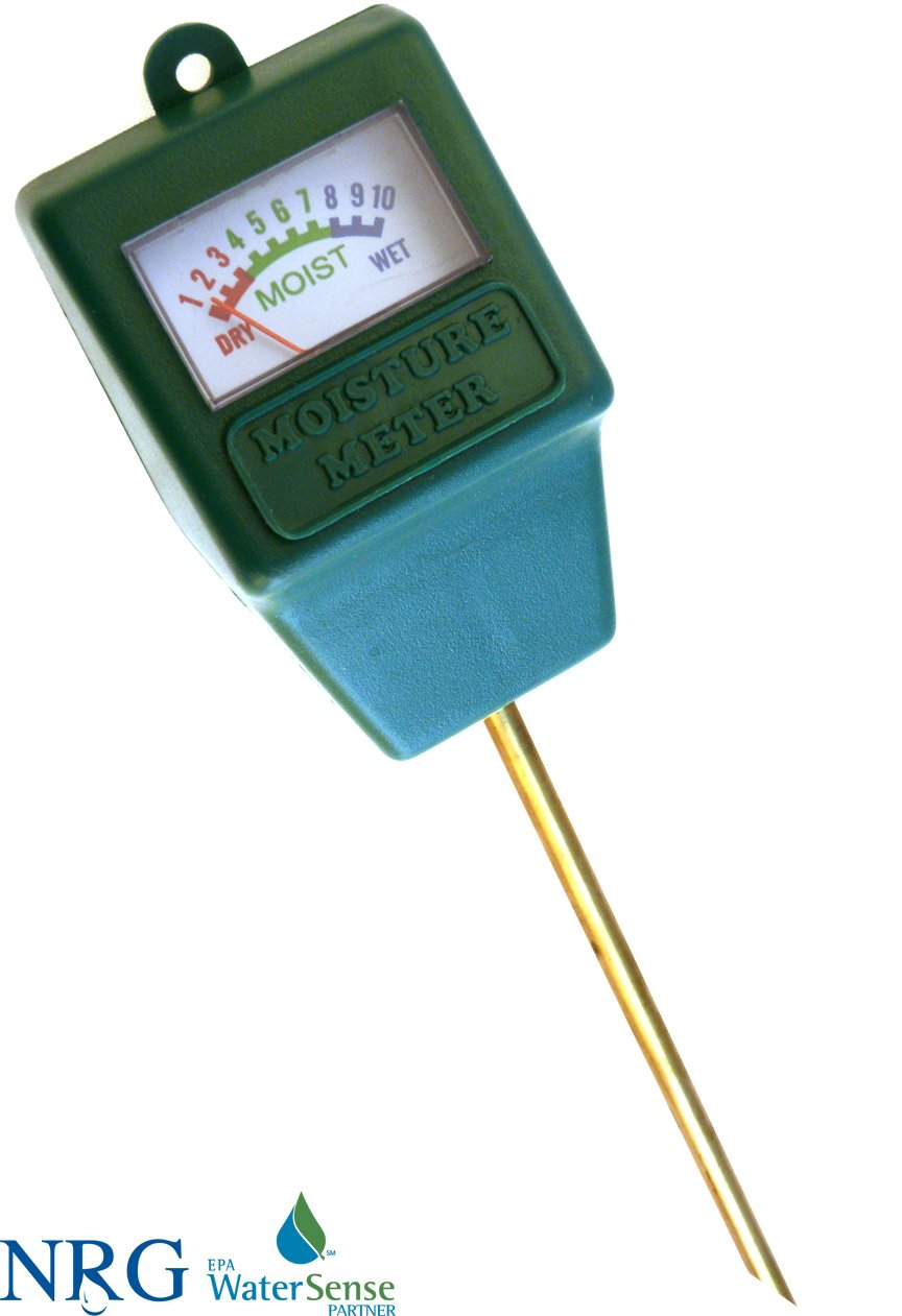 Moisture Sensor Combo, Meter & Rain Sprinkler Gauge + Outdoor Tips | Flower, Mulch, Plant, Grass & Garden Care