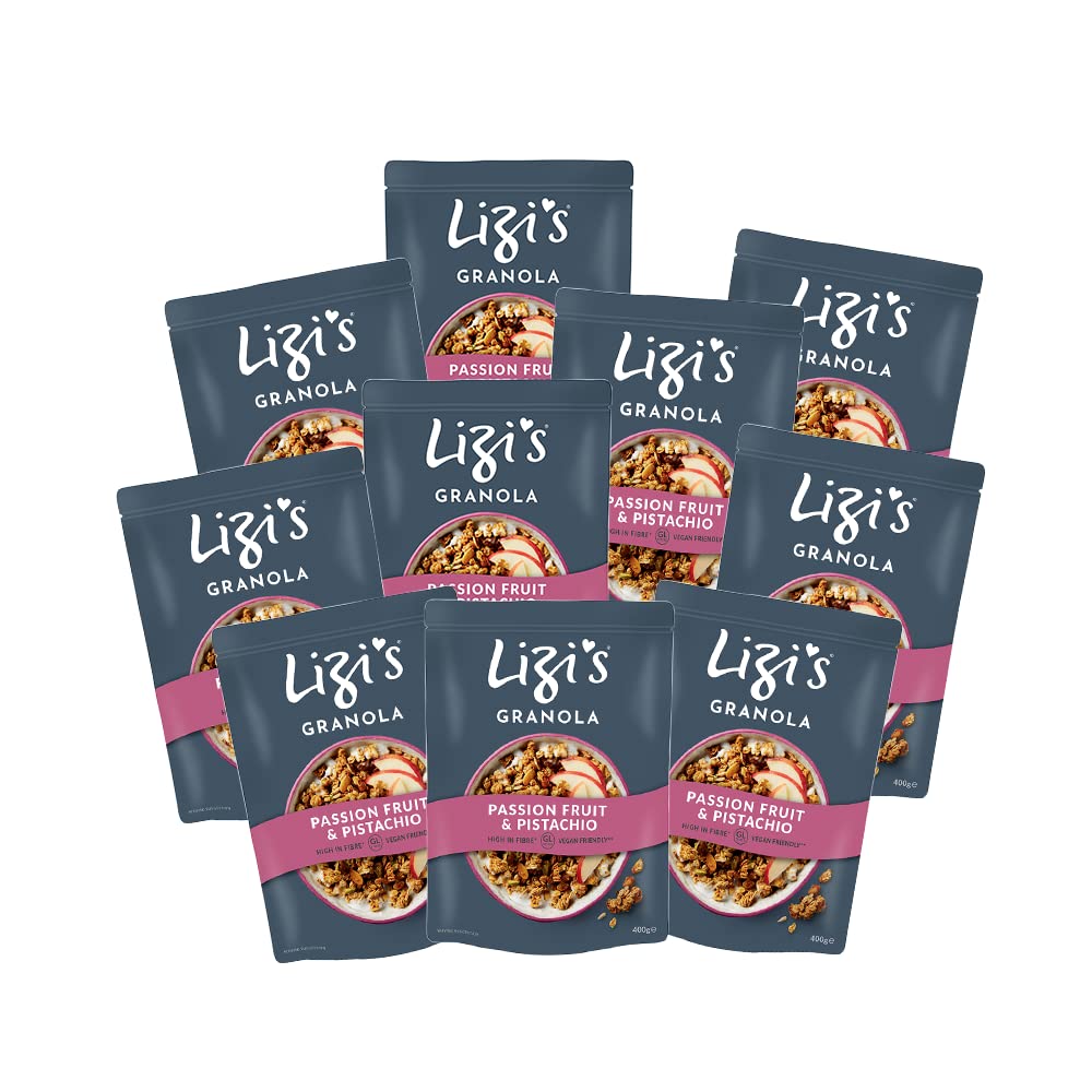 Lizi's 10x Granola - Passion Fruit & Pistacchio | Exotisch | Für alle Müslifans | 4 kg