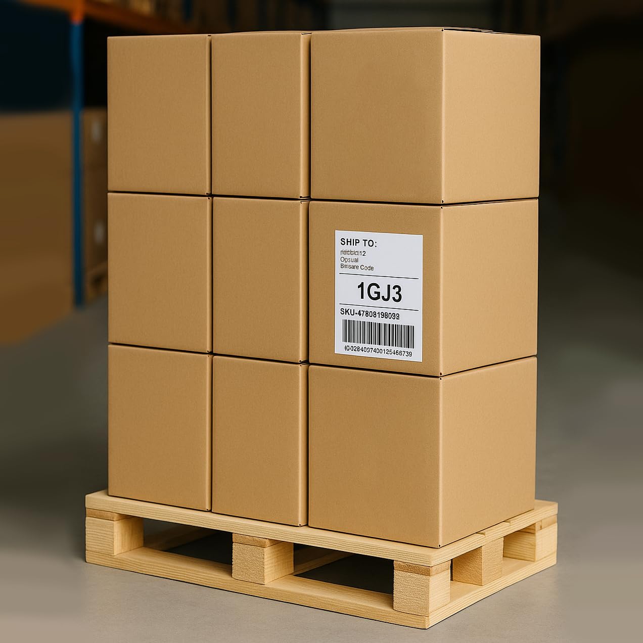 Etichette postali impermeabili per pallet, bianche opache, autoadesive, compatibili con stampanti a getto d'inchiostro e laser, per pallet, etichettatura postale, 1 x 2 (2 per foglio), 100 fogli