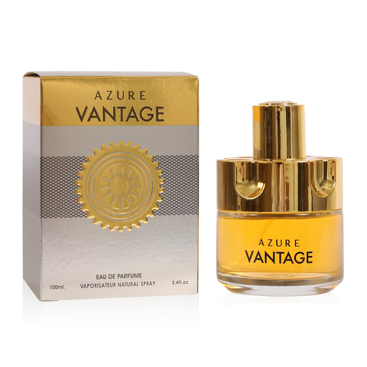 Azure Vantage Spray Cologne - Eau De Parfum for Men - 3.4 fl.oz