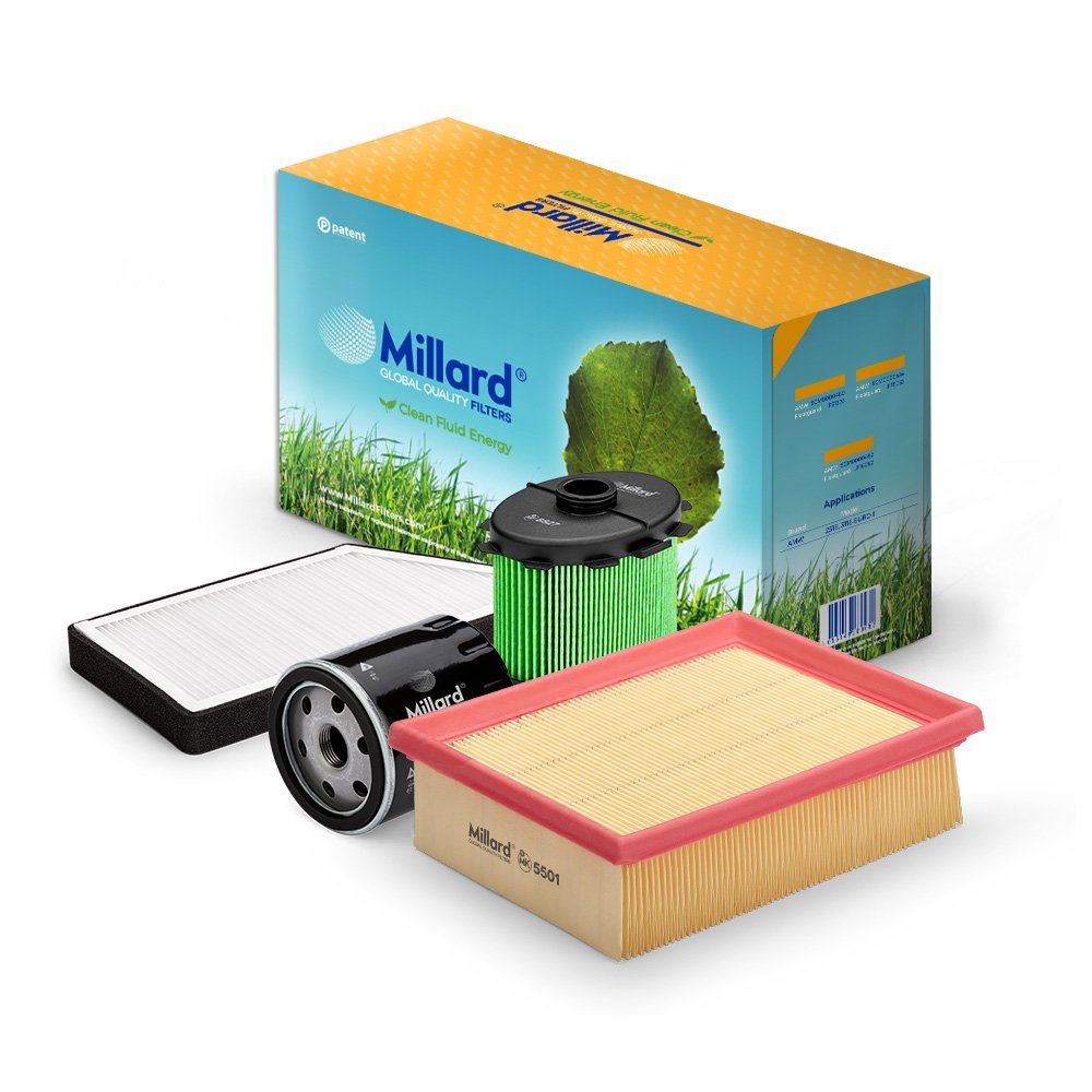 Millard Filters - Kit de filtros para 206 (1.8 HDI / 1.9 D)