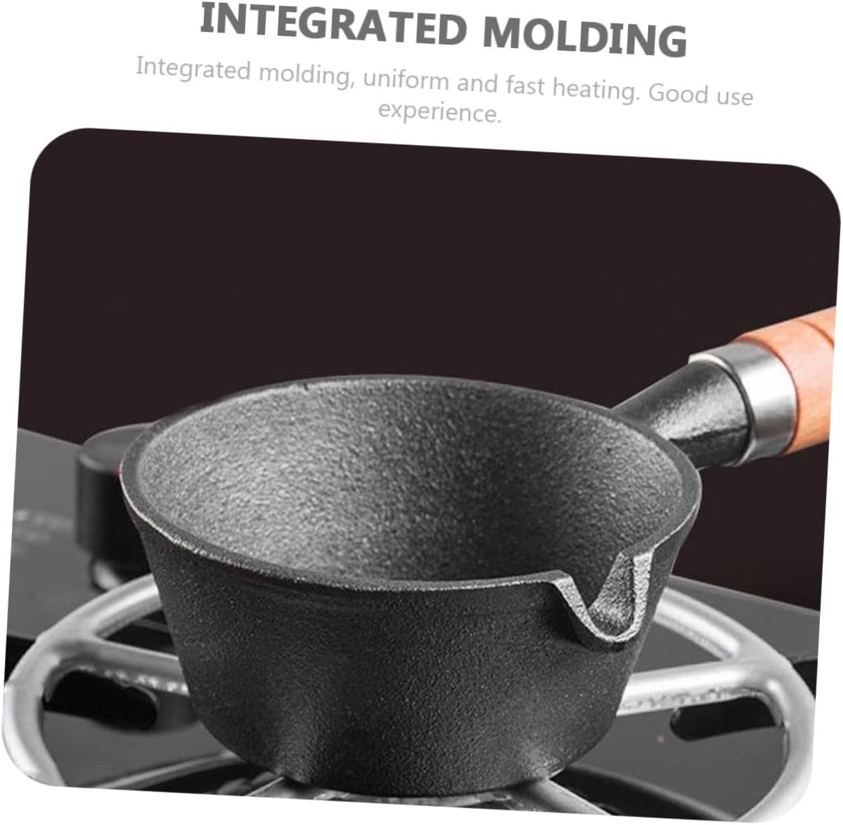 Mini Omelette Pan Cast Iron Mini Cooking Pot Sturdy for Long-term Use for Friends Family for Butter Cheese Candy Candle Tapas