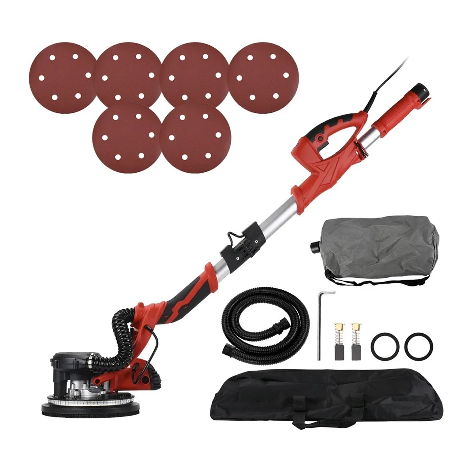 Wafohsr One Color Portable Electric Drywall Sander 800W Orbital Wall Concrete Polisher Grinding Sanding Hine Powerful Motor
