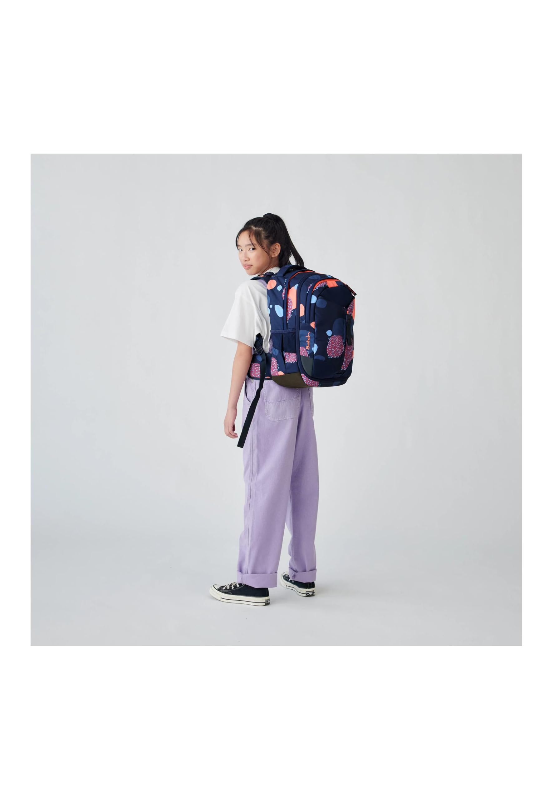 Satch Schulrucksack-Set Match Bundle Coral Reef - Dunkelblau | Ergonomisches 3-teiliges Set mit 35 L Stauraum, standfest und durchdachter Organisation für die 5. Klasse